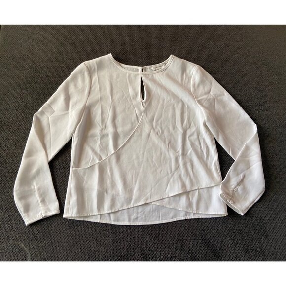 Club Monaco key hole wrap long sleeve shirt size medium - Picture 1 of 6
